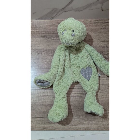 Demdaco Green Dinosaur Plush Lovey Blanket Toy stuffed animal 17" - Picture 3 of 7